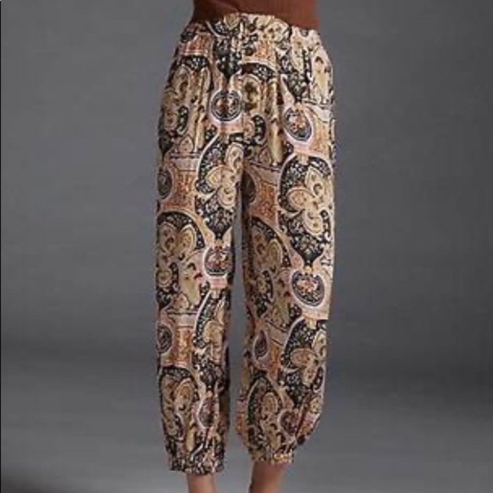 Anthropologie paisley joggers